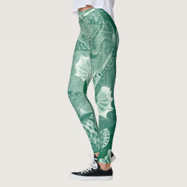  Teleostei schelpen en vissen van Ernst Haeckel Leggings