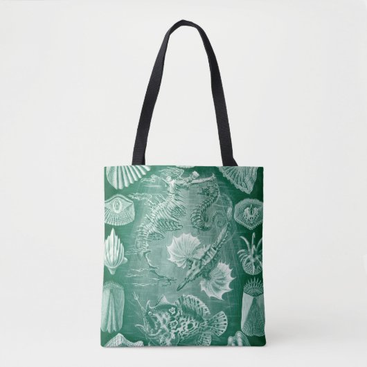 Teleostei schelpen en vissen van Ernst Haeckel Tote Bag (Voorkant)