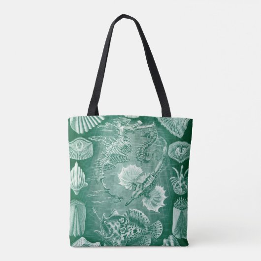 Teleostei schelpen en vissen van Ernst Haeckel Tote Bag (Achterkant)