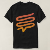 Telepath t-shirt #3 donker tot licht oranje verloo (Design voorkant)