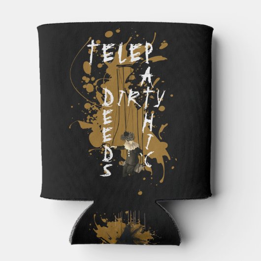 Telepathic Dirty Deeds Rock en Roll Mind Games Blikjeskoeler (Achterkant)