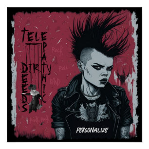 Telepathic Dirty Deeds ze heeft de blikvanger Perfect Poster