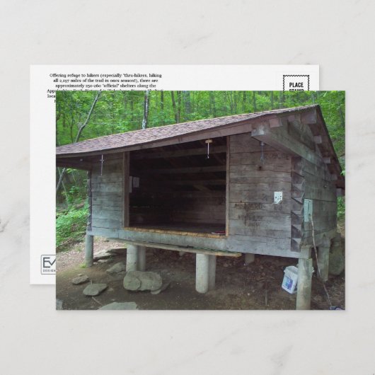 Telephone Pioneers Shelter Appalachian Trail Briefkaart (Voorkant / Achterkant)
