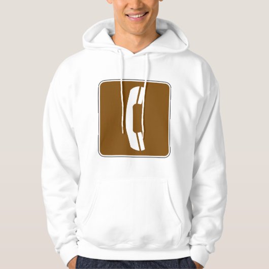 Telephone Road Sign Hoodie (Voorkant)