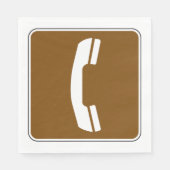 Telephone Road Sign Servet (Voorkant)