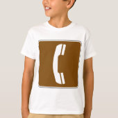 Telephone Road Sign T-shirt (Voorkant)