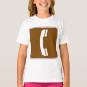 Telephone Road Sign T-shirt (Voorkant)