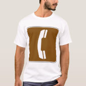 Telephone Road Sign T-shirt (Voorkant)