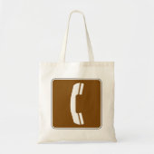 Telephone Road Sign Tote Bag (Voorkant)