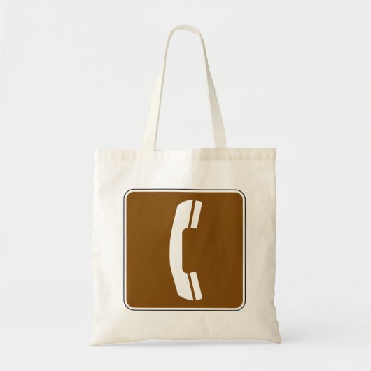 Telephone Road Sign Tote Bag (Voorkant)