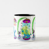 Teleportatie Syfy Schroef-up hond Tweekleurige Koffiemok (Center)