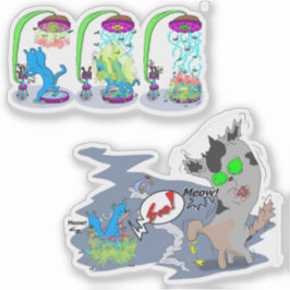 Teleportatie Syfy Space Boo Cat Sticker