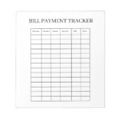 TELER BETALING TRACKER NOTITIEBLOK (Voorkant)
