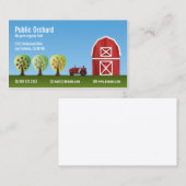 telers van boomgaarden en fruitgewassen visitekaartje (Voorkant / Achterkant)