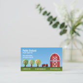 telers van boomgaarden en fruitgewassen visitekaartje (Staand voorkant)