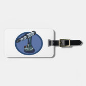 telescoop astronomie liefhebber sterrenkijken bagagelabel (Voorkant horizontaal)