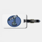 telescoop astronomie liefhebber sterrenkijken bagagelabel (Achterkant horizontaal)