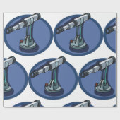  telescoop astronomie liefhebber sterrenkijken cadeaupapier (Vlak)