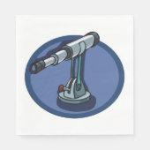  telescoop astronomie liefhebber sterrenkijken servet (Voorkant)