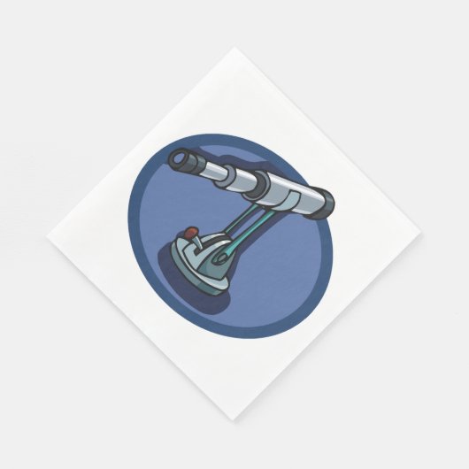  telescoop astronomie liefhebber sterrenkijken servet (Hoek)