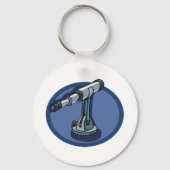  telescoop astronomie liefhebber sterrenkijken sleutelhanger (Achterkant)