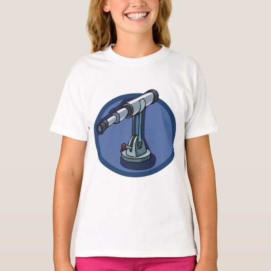  telescoop astronomie liefhebber sterrenkijken t-shirt (Voorkant)