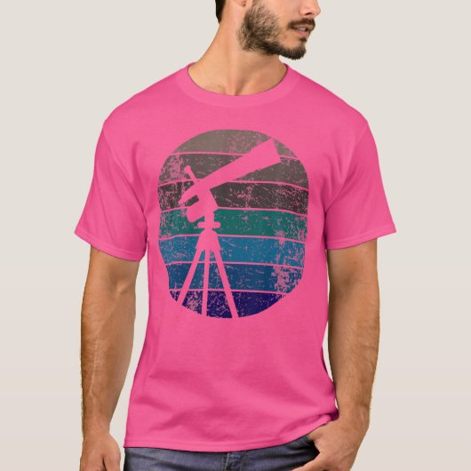 Telescoop Astronomie T-shirt (Voorkant)