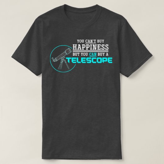 Telescoop Astronomie T-shirt (Design voorkant)