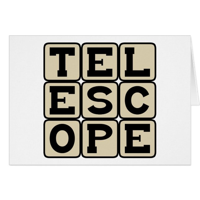 Telescoop, astronomisch instrument (Voorkant Horizontaal)