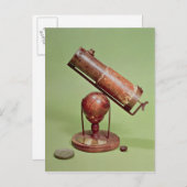 Telescoop die tot de Heer Isaac Newton 1671 Briefkaart (Voorkant / Achterkant)