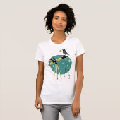 Telescoop en vogel t-shirt (Voorkant volledig)
