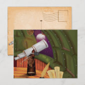 Telescoop Observatorium Briefkaart (Voorkant / Achterkant)