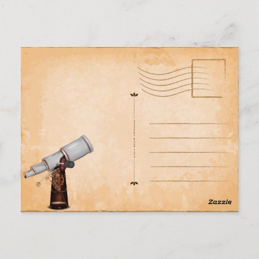 Telescoop Observatorium Briefkaart (Achterkant)