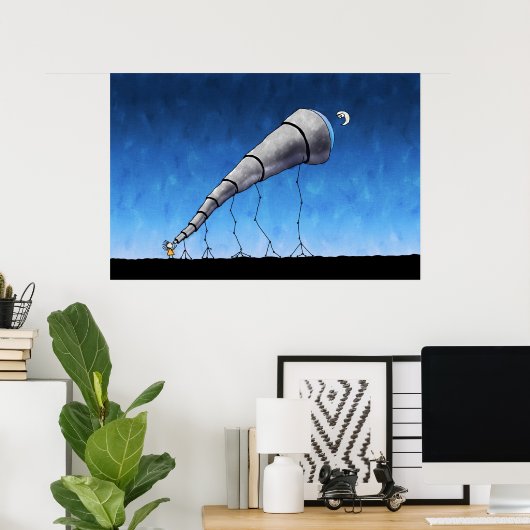 Telescoop Poster (Thuiskantoor)