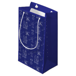 Telescoop Schema's Gift Zak in Blauw Klein Cadeauzakje