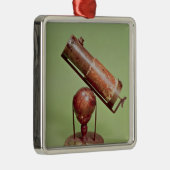 Telescoop van Sir Isaac Newton 1671 Metalen Ornament (Rechts)