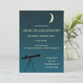 Telescoop, Verjaardagsfeestje Astronomie Kaart (Staand voorkant)