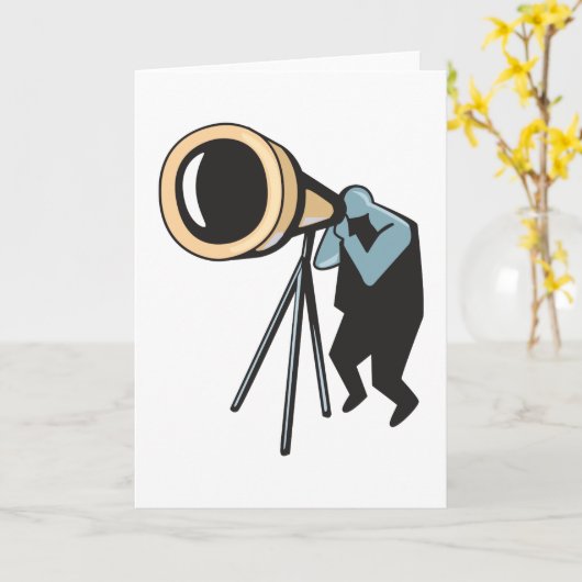 Telescoop Wenskaarten Kaart (Gele Bloem)