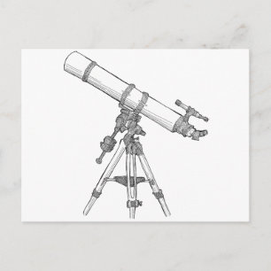 Telescope Drawing Series Briefkaart