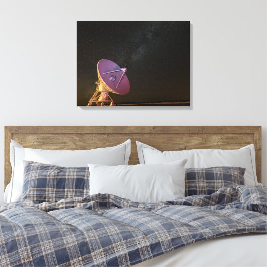 Telescope Milky Way | San Agustin New Mexico Canvas Afdruk (Insitu (Slaapkamer))