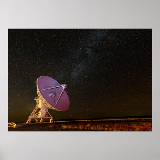 Telescope Milky Way | San Agustin New Mexico Poster (Voorkant)