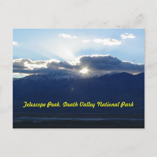 Telescope Peak in Death Valley Briefkaart (Voorkant)