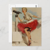 Telescope Pin-Up Briefkaart (Voorkant / Achterkant)