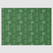 Telescope Schematics Tissue Paper in Green Tissuepapier (Voorkant)