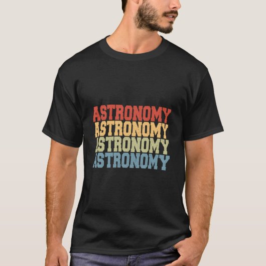 Telescope Stargazing Astronomy T-shirt (Voorkant)