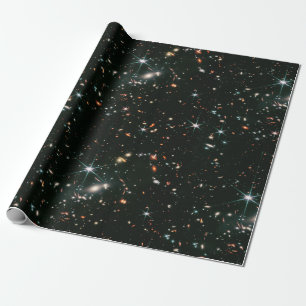 Telescopische Deep Space Galaxies Sterren Naadloos Cadeaupapier