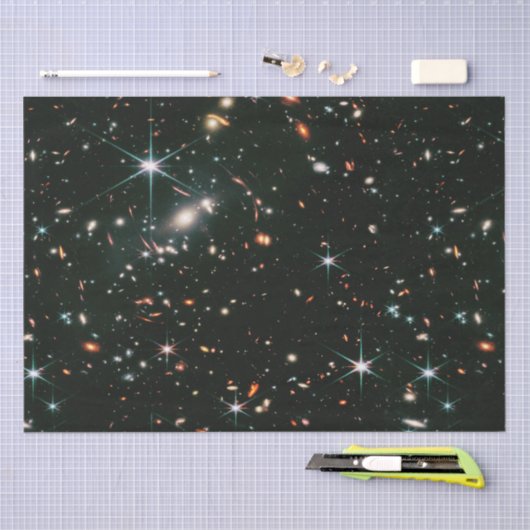 Telescopische Deep Space Galaxies Sterren Naadloos Tissuepapier (Craft)