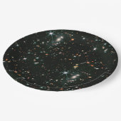 Telescopische Deep Space Sterrenstelsels Papieren Bordje (Gekanteld)