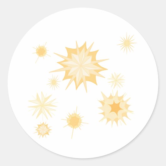 Telestiale heerlijkheid ronde sticker (Voorkant)