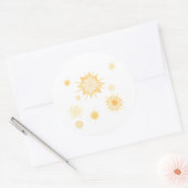 Telestiale heerlijkheid ronde sticker (Envelop)
